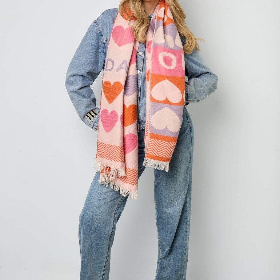 Sjaal Hearts All Over