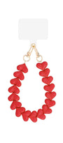Phone Cord Hartjes Rood