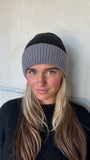 Beanie Duo Tone Grijs-Zwart
