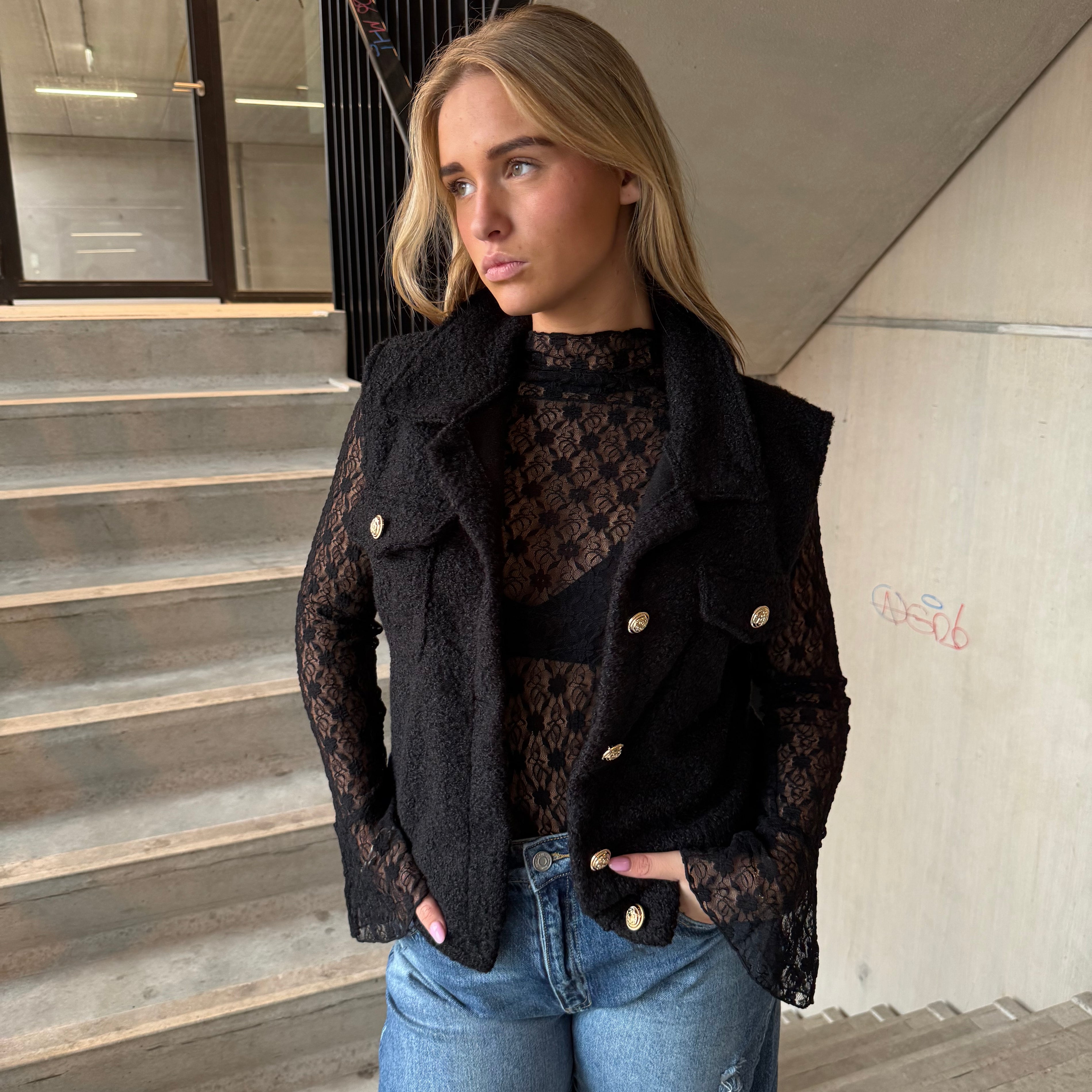 Spencer / Gilet Soft Zwart