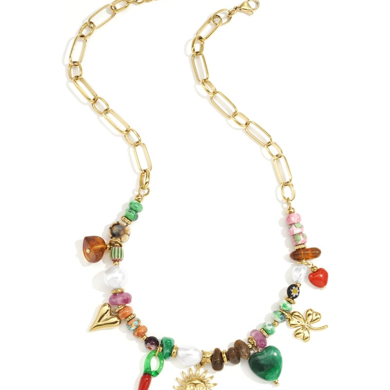 Beaded Necklaces Heart sun Beads Casual Daily Ethnic Series Women's jewelry