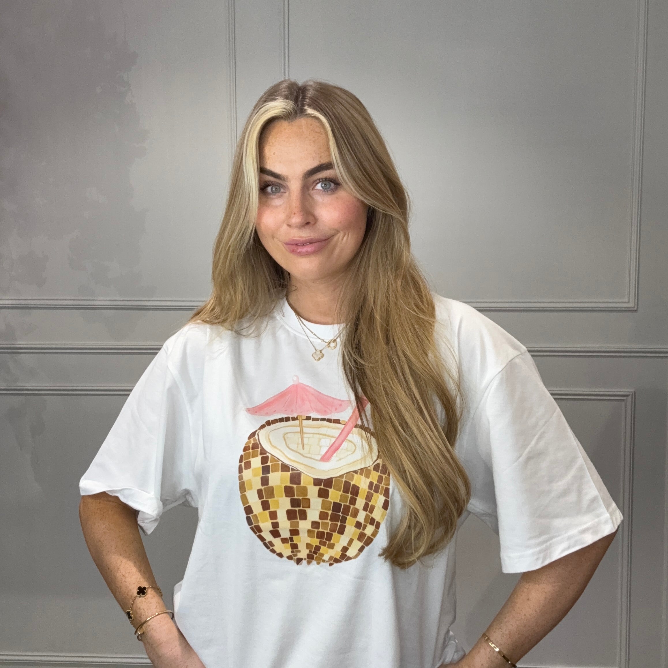 T-Shirt Kokos Wit