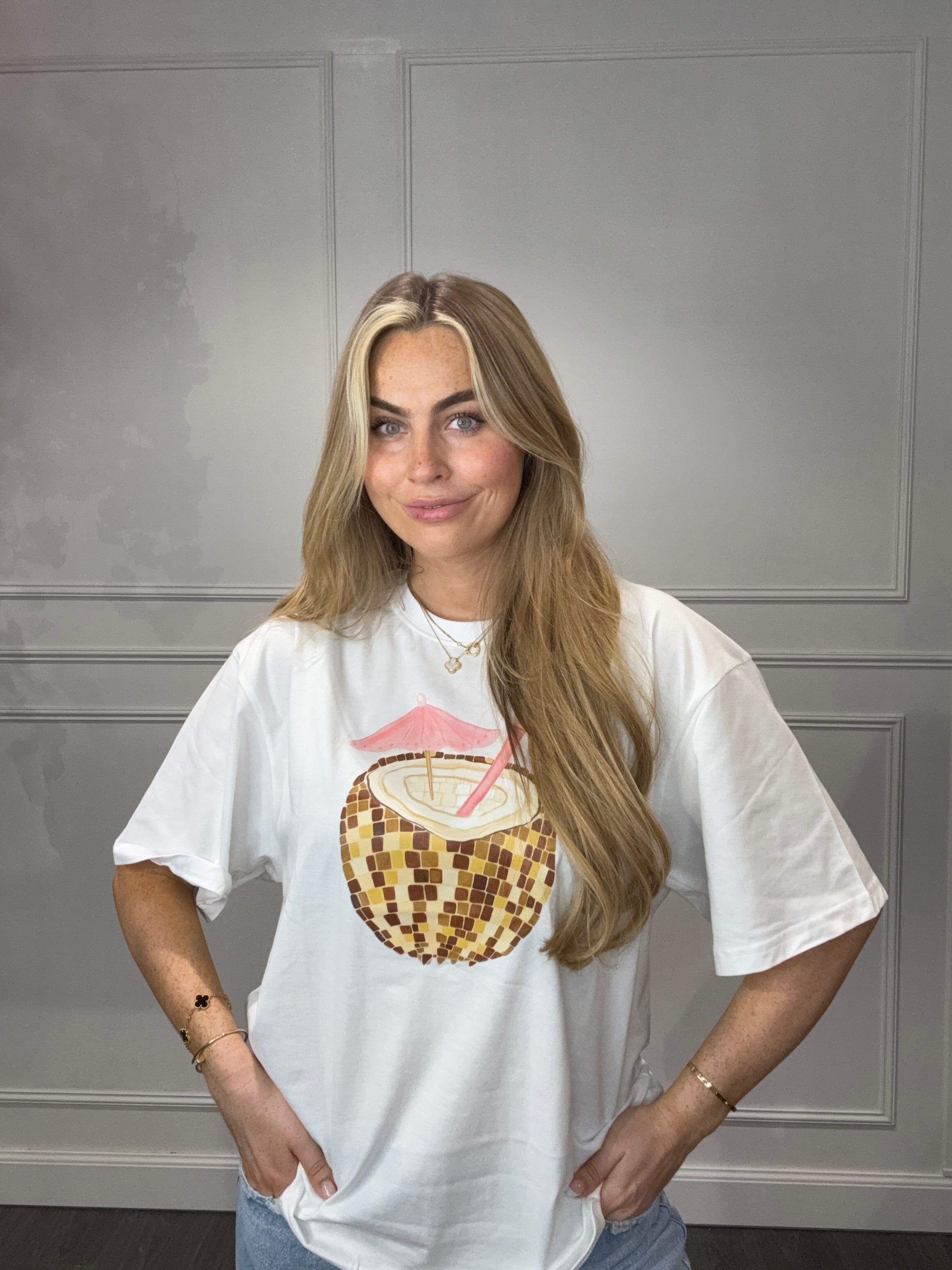 T-Shirt Kokos Wit