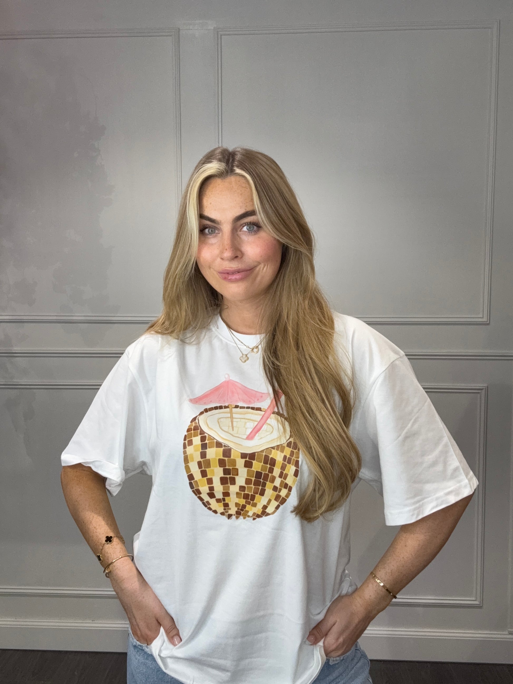 T-Shirt Kokos Wit