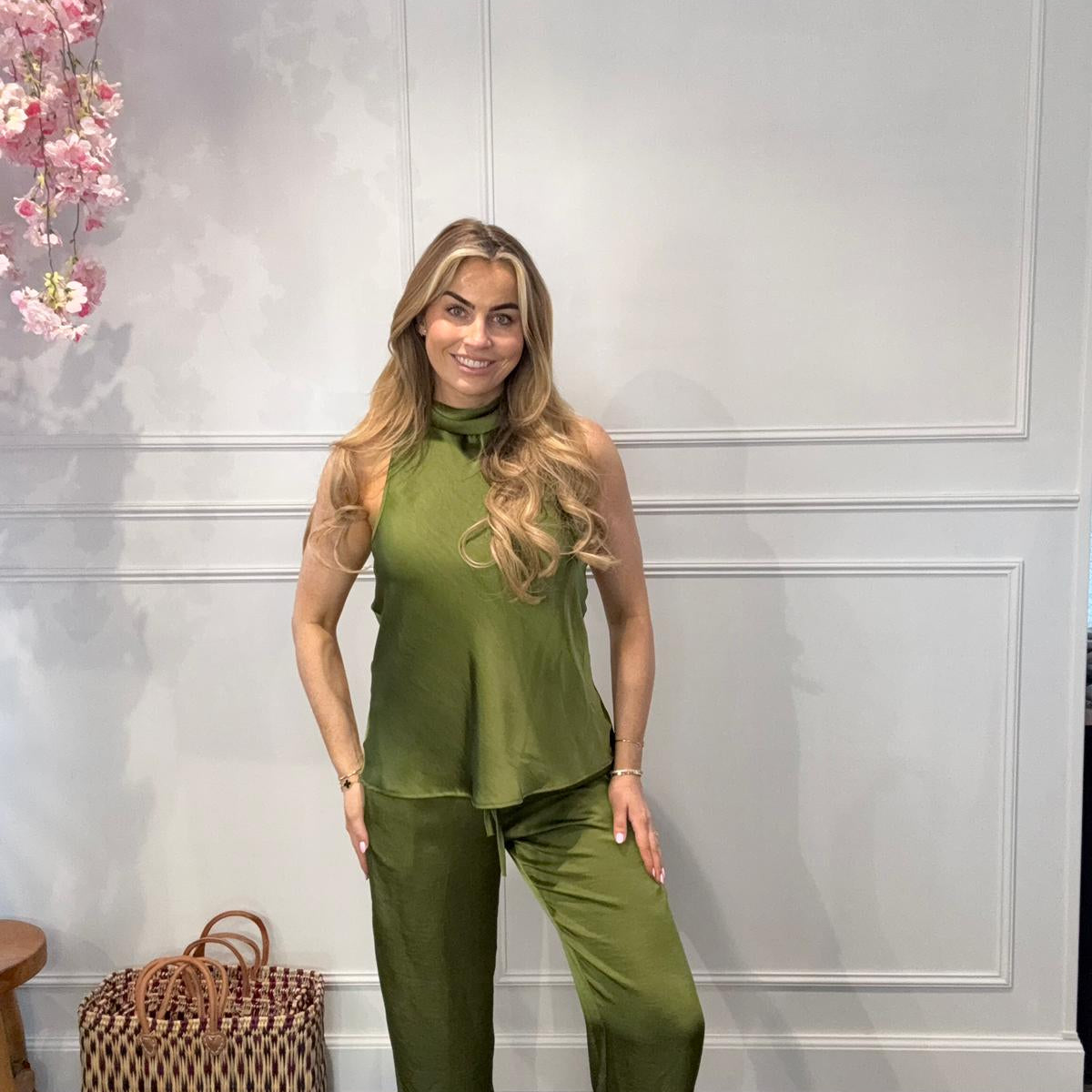 Ambika 2 Delige Silky Set Groen
