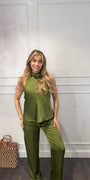 Ambika 2 Delige Silky Set Groen
