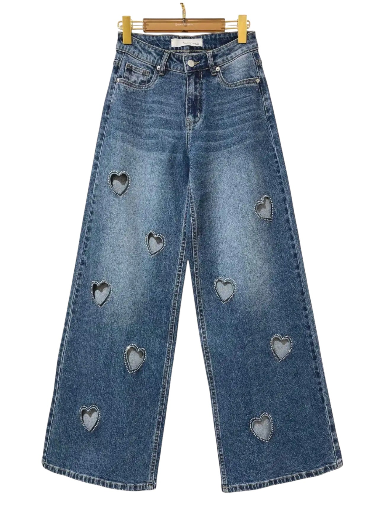 Queen Hearts Jeans Bleu Hearts
