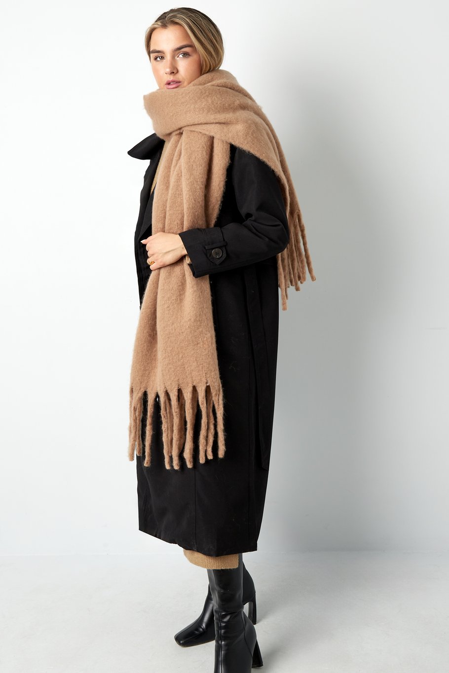 Sjaal Cosy It Is Camel