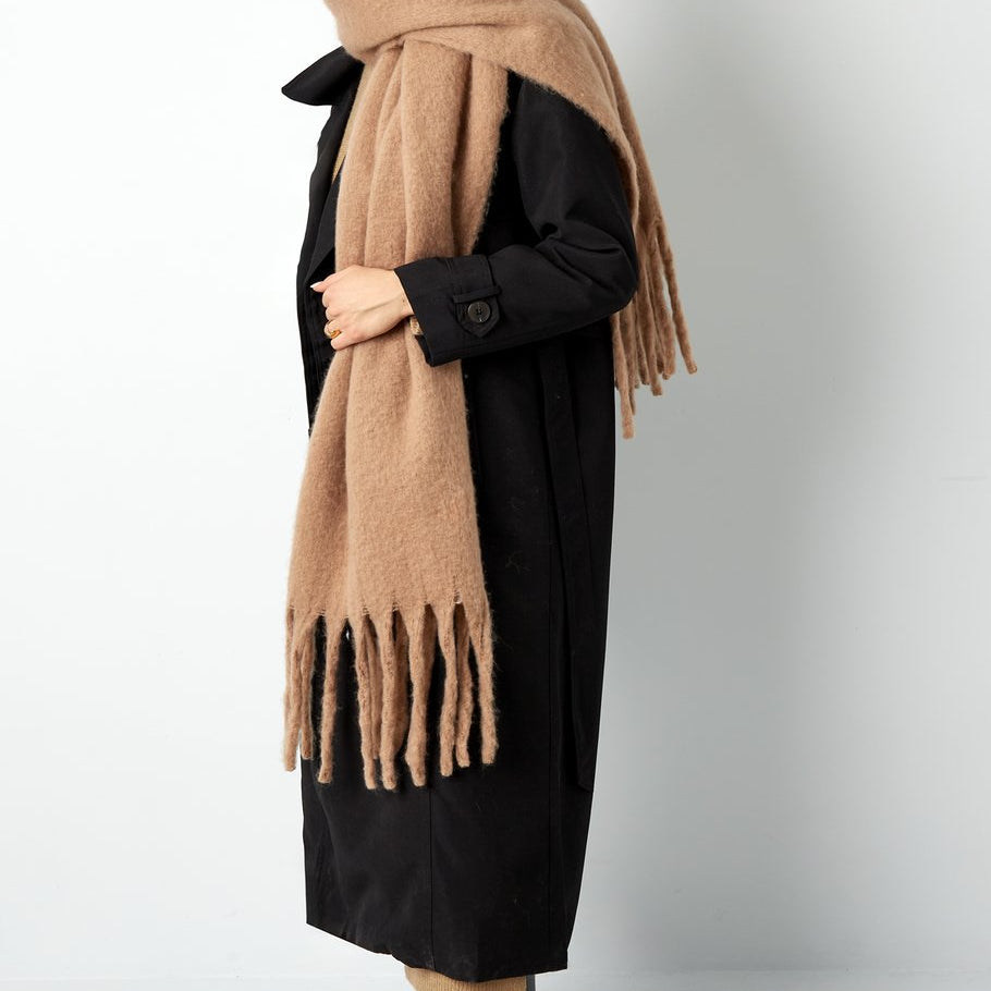 Sjaal Cosy It Is Camel