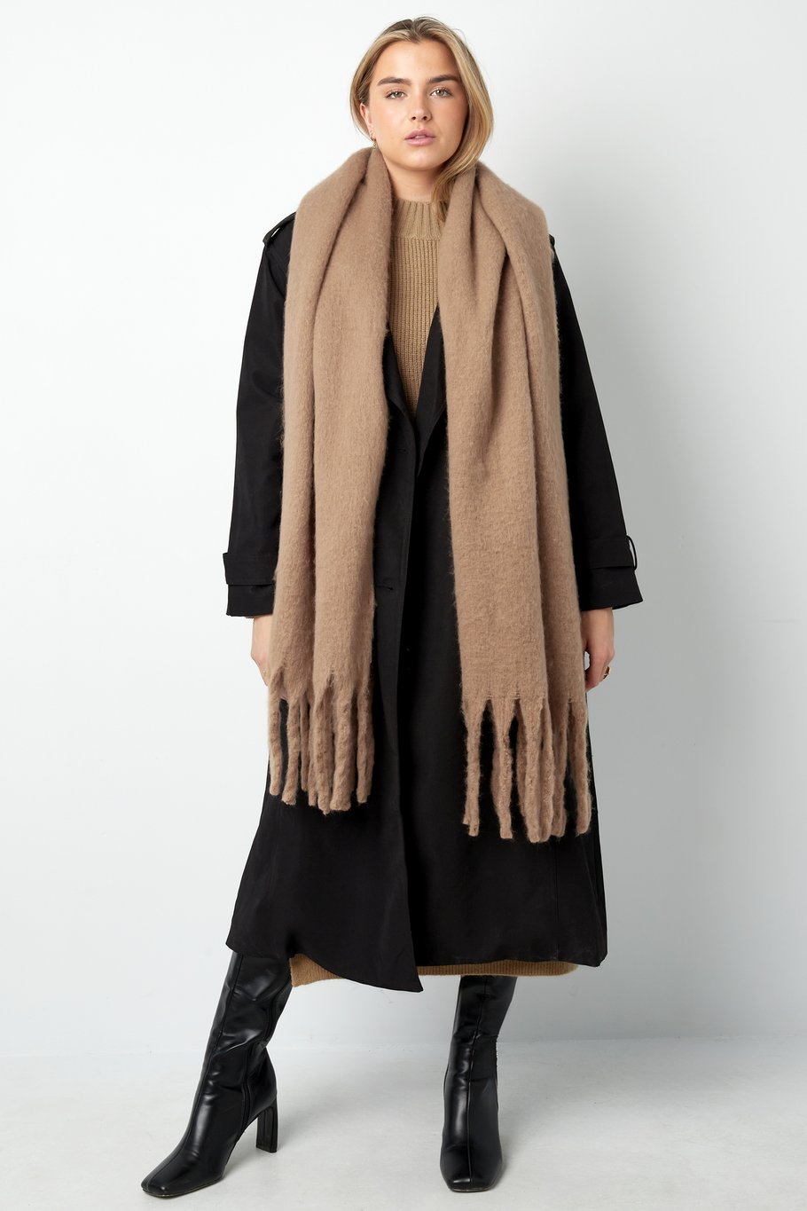 Sjaal Cosy It Is Camel