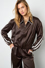 Satin Look Sporty Jacket