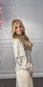 Blouse Polkadots Ecru