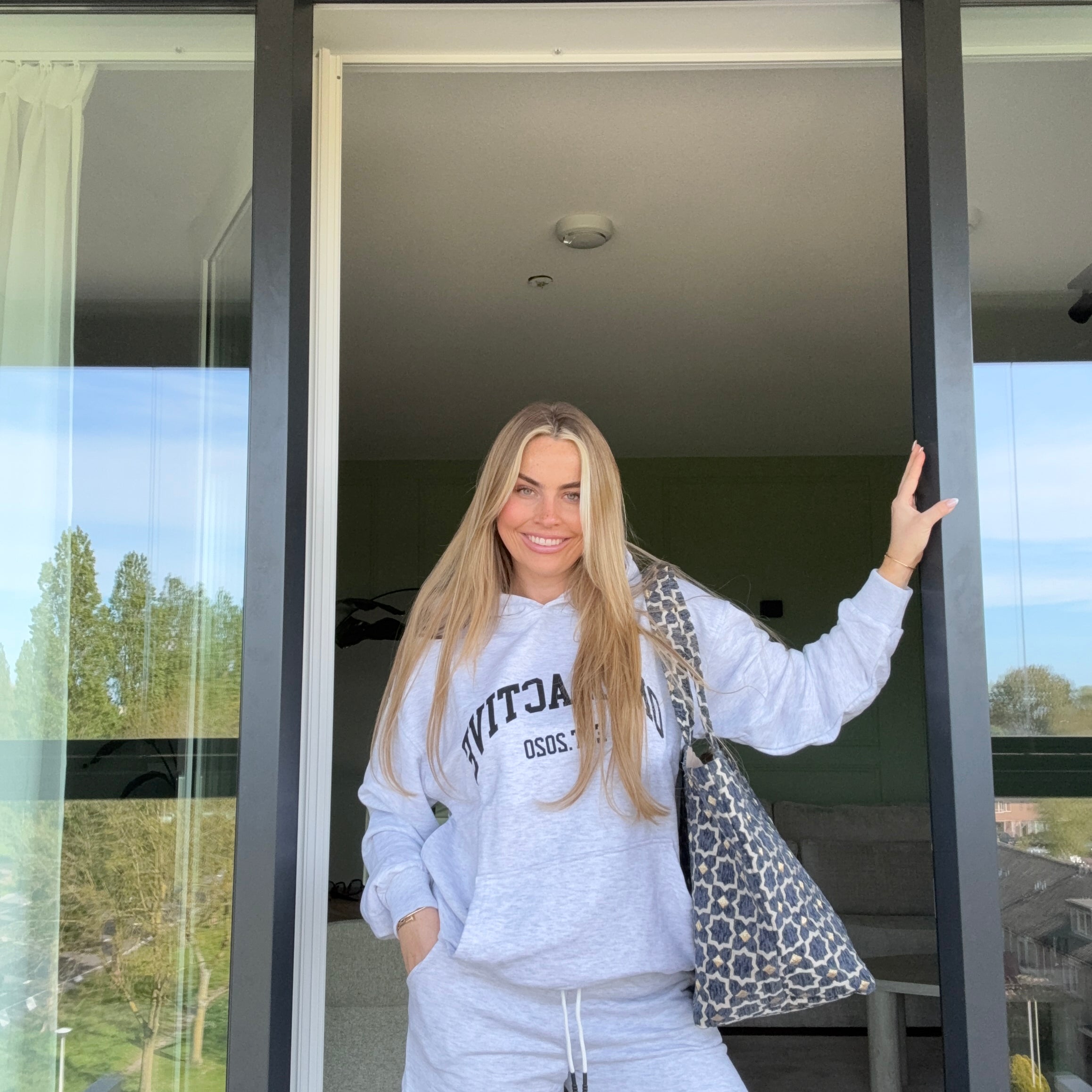 2 Delige Set Comfy Shorts Grijs