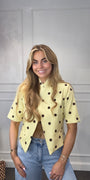 Ambika Blazer Polkadots Geel
