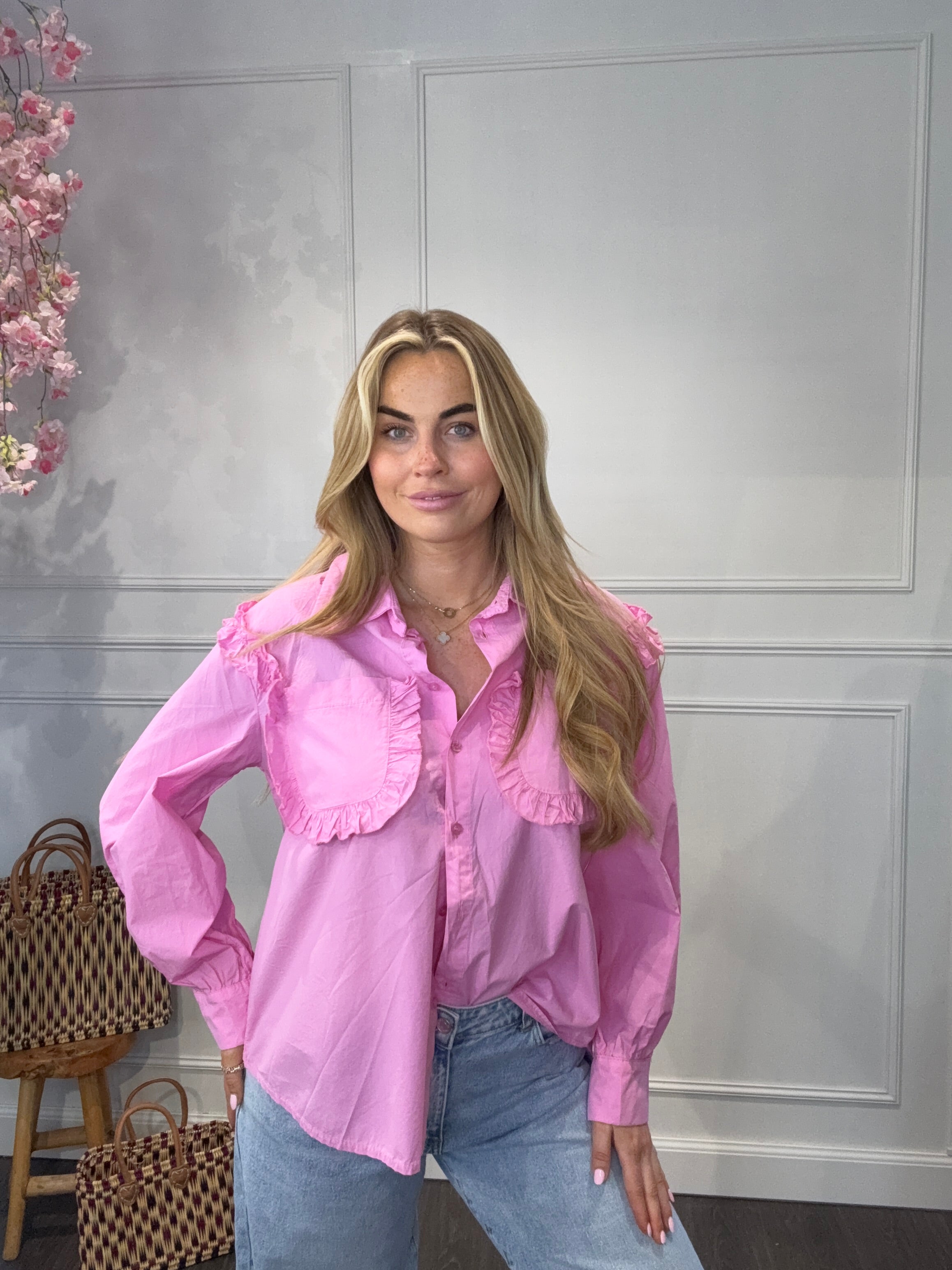 Ambika Blouse Roze