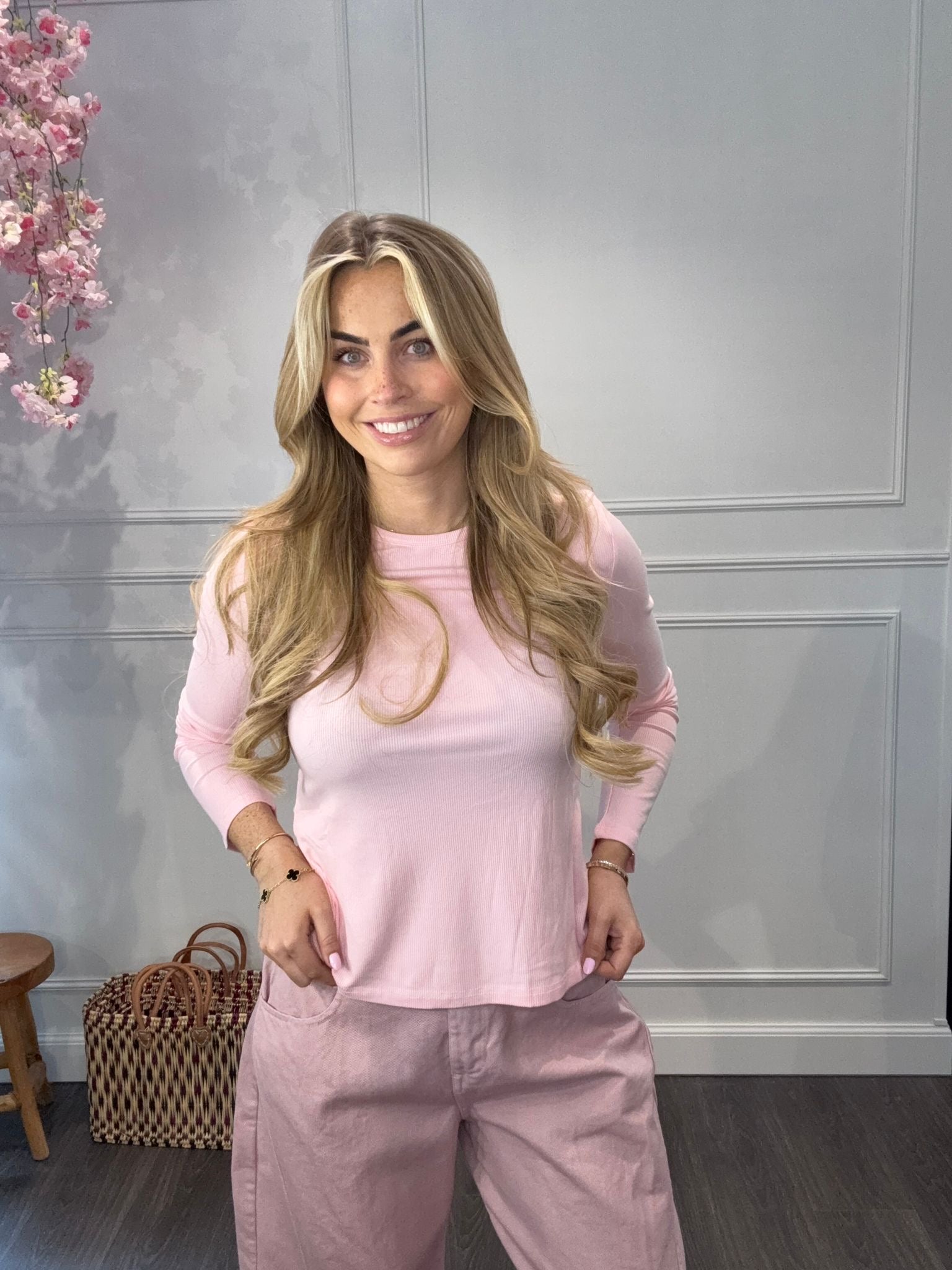 Ambika Basic Top Roze — one size t/m maat 40, veelzijdig te combineren | IZANI