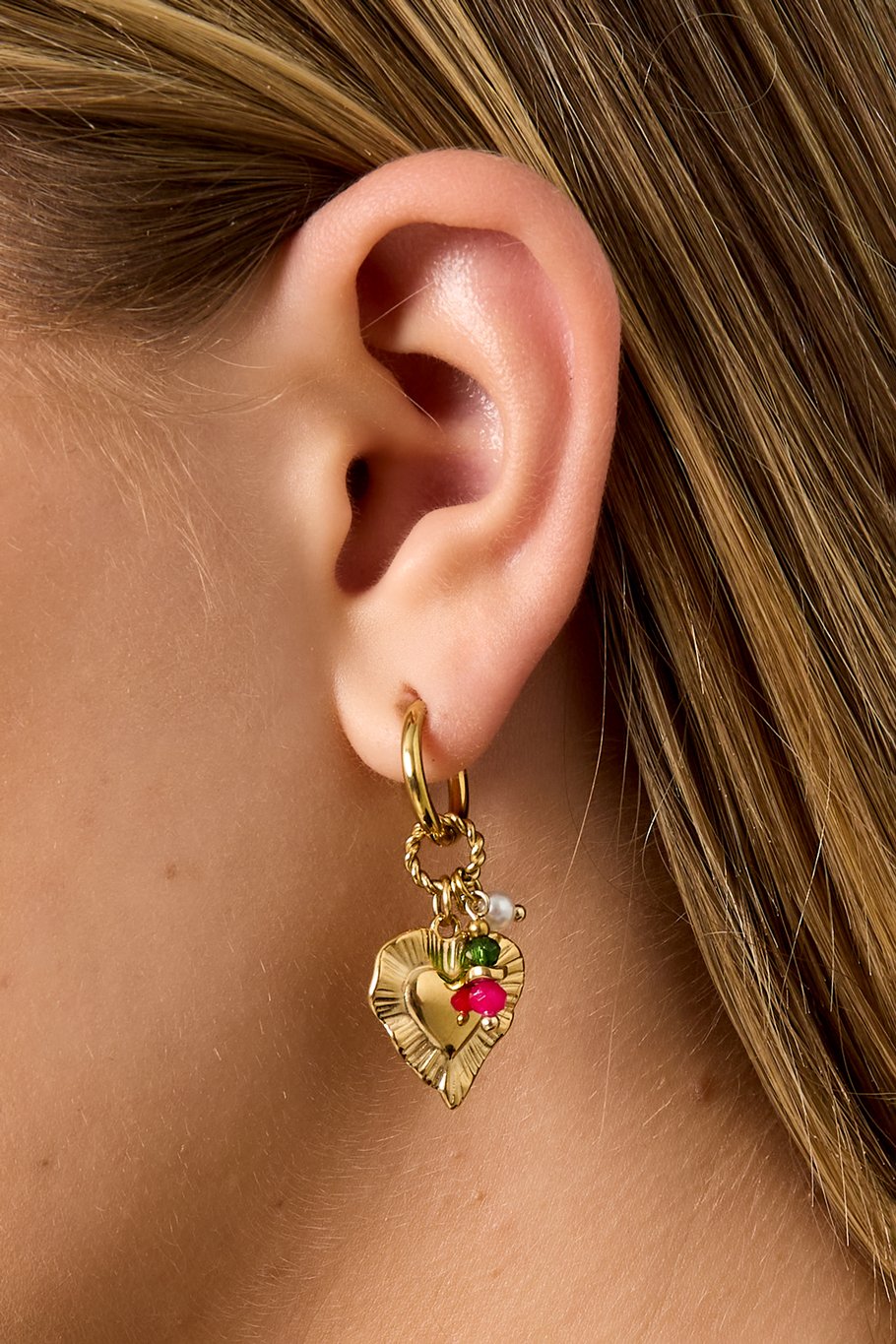 Oorbellen Heart Happy Charm
