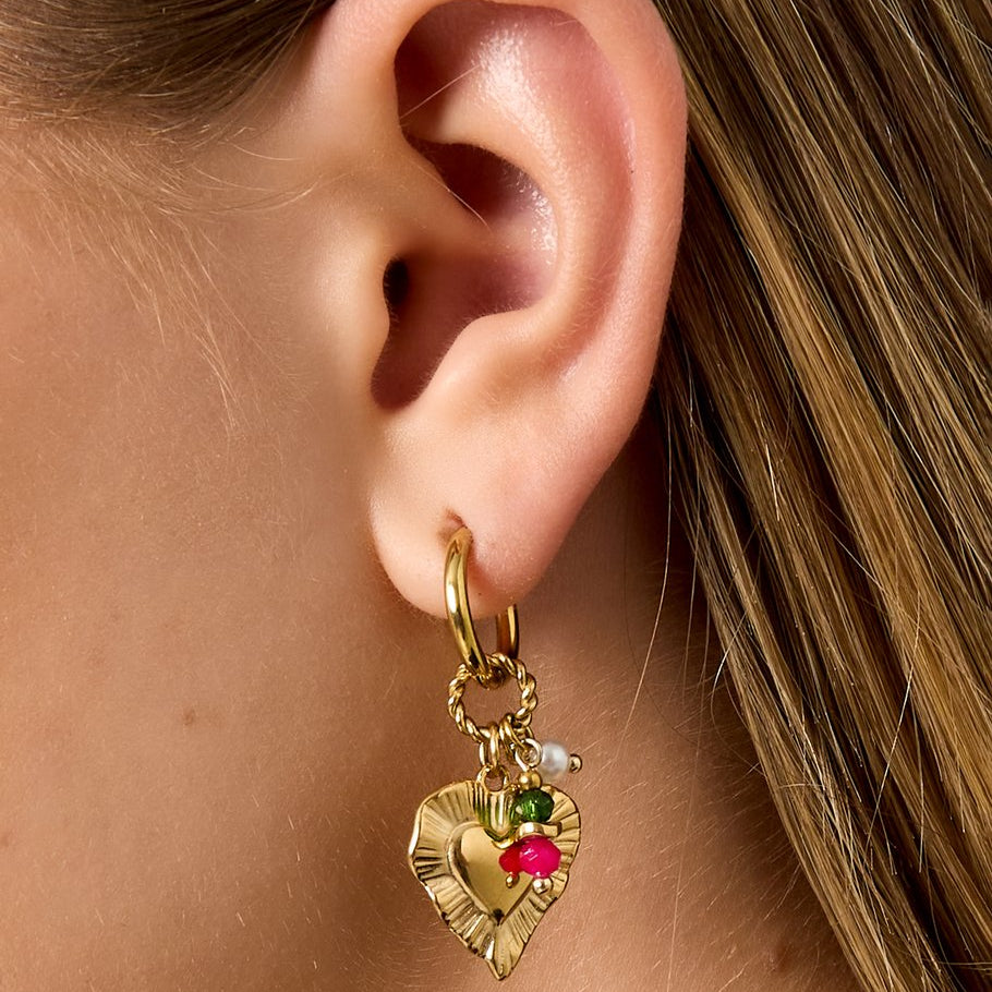 Oorbellen Heart Happy Charm