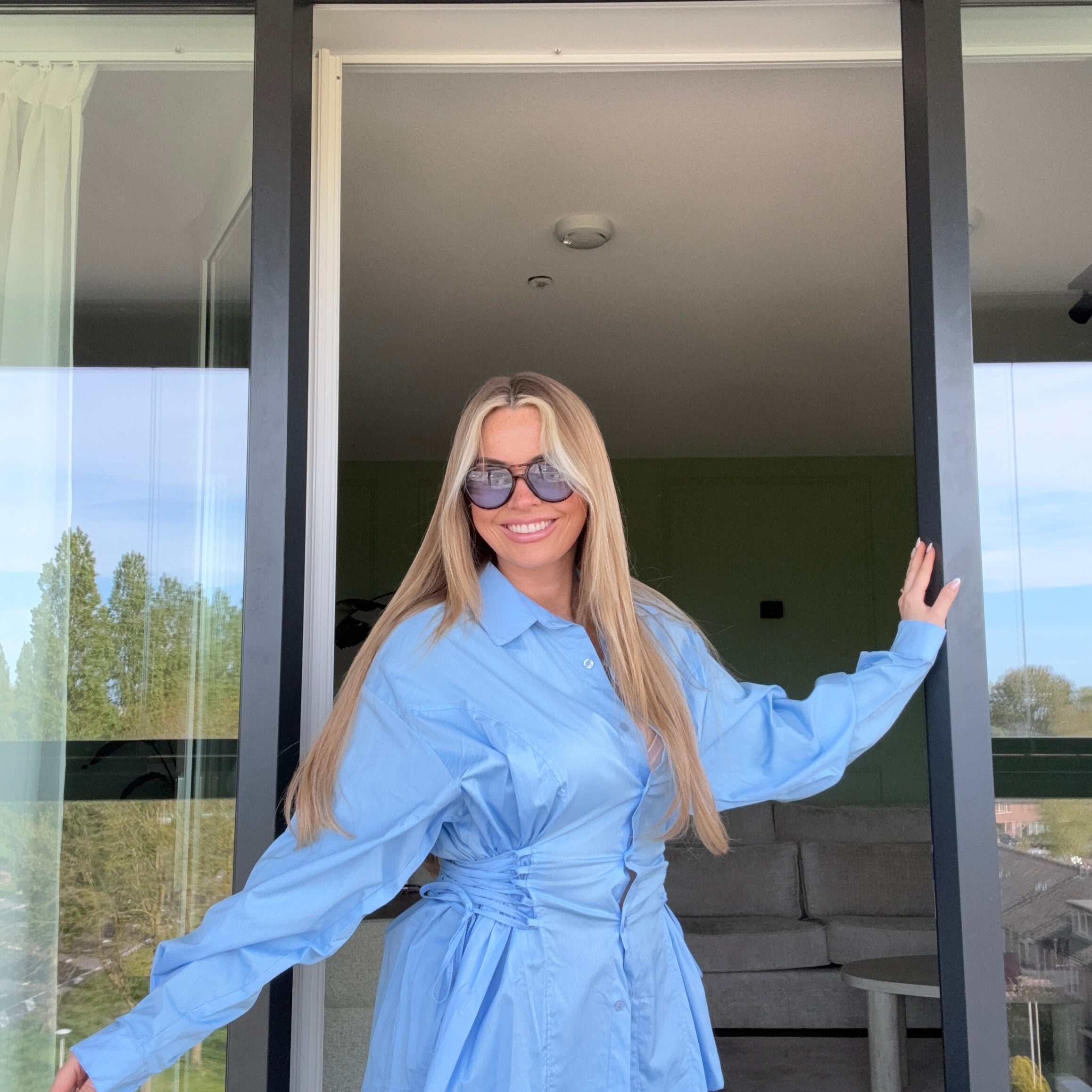Blouse Rope Baby Blue