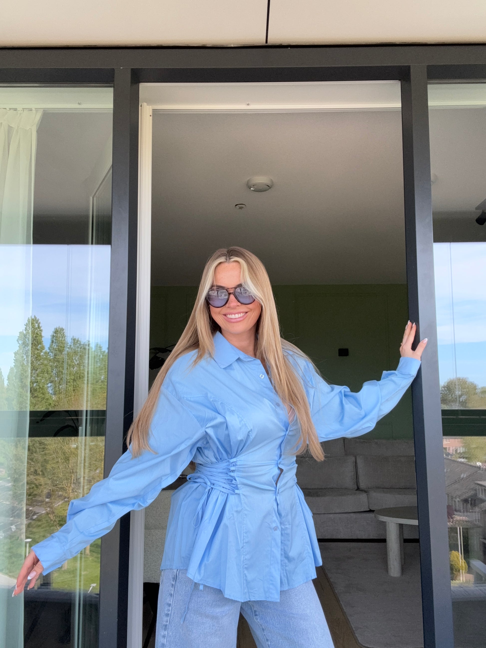 Blouse Rope Baby Blue