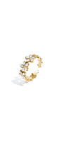 Ring with flowers and stones