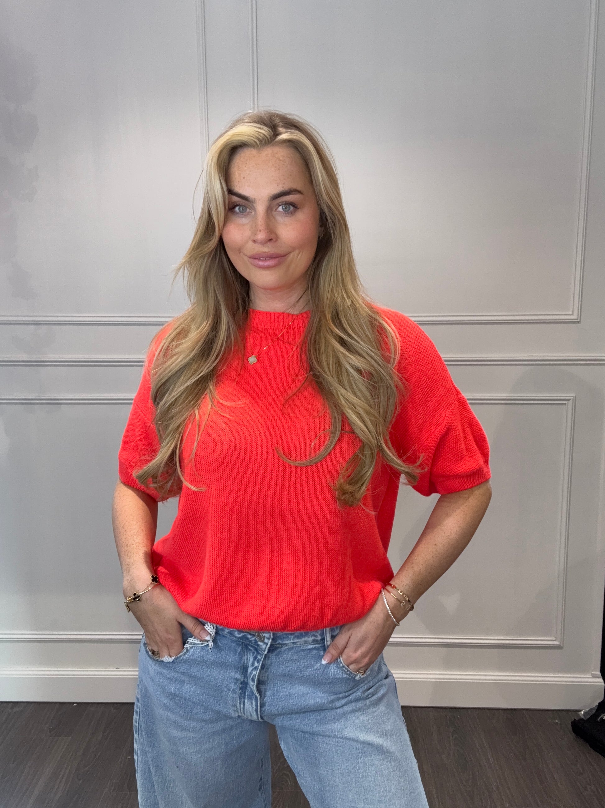 Mandy Jane Top Tangerine