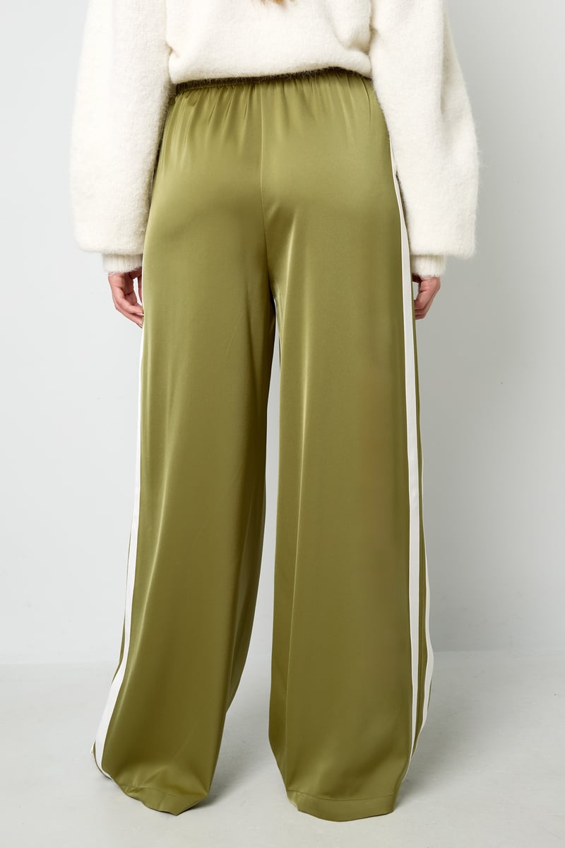 Satin Pants Stripe