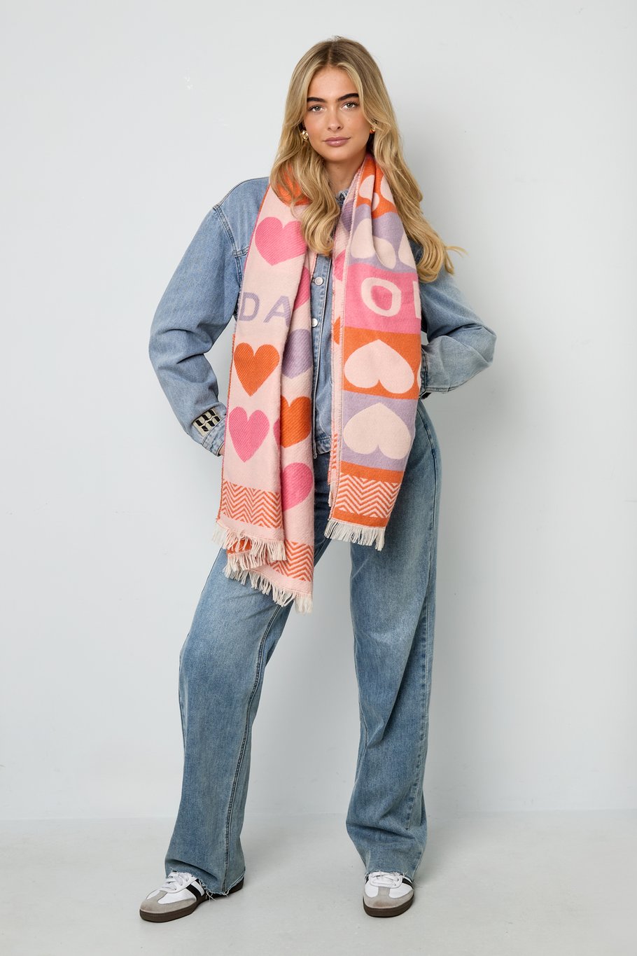 Sjaal Hearts All Over