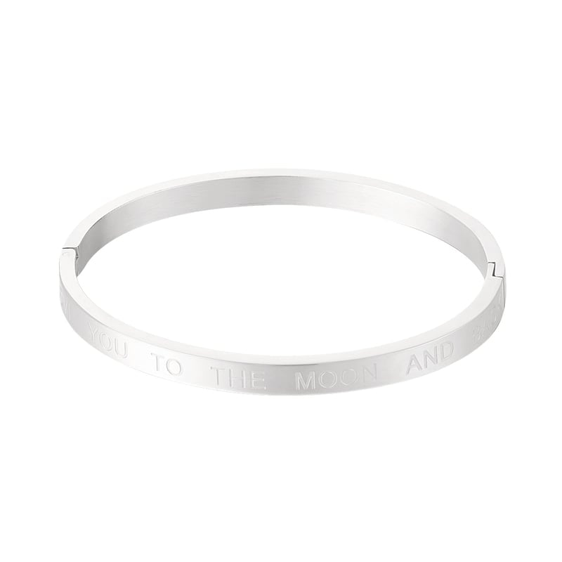 Slave bracelet love you to the moon and back - Silver Color color