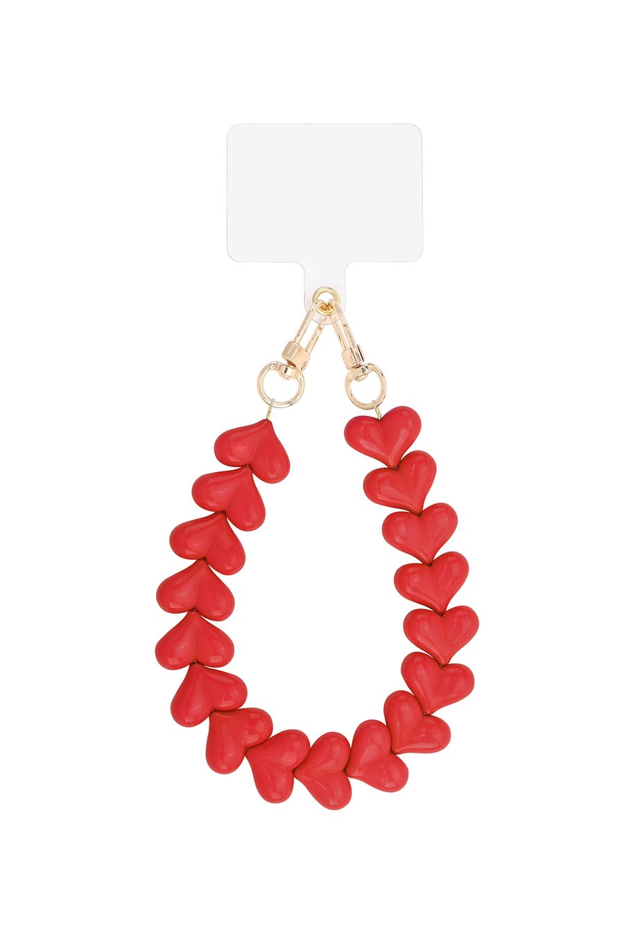 Phone Cord Hartjes Rood