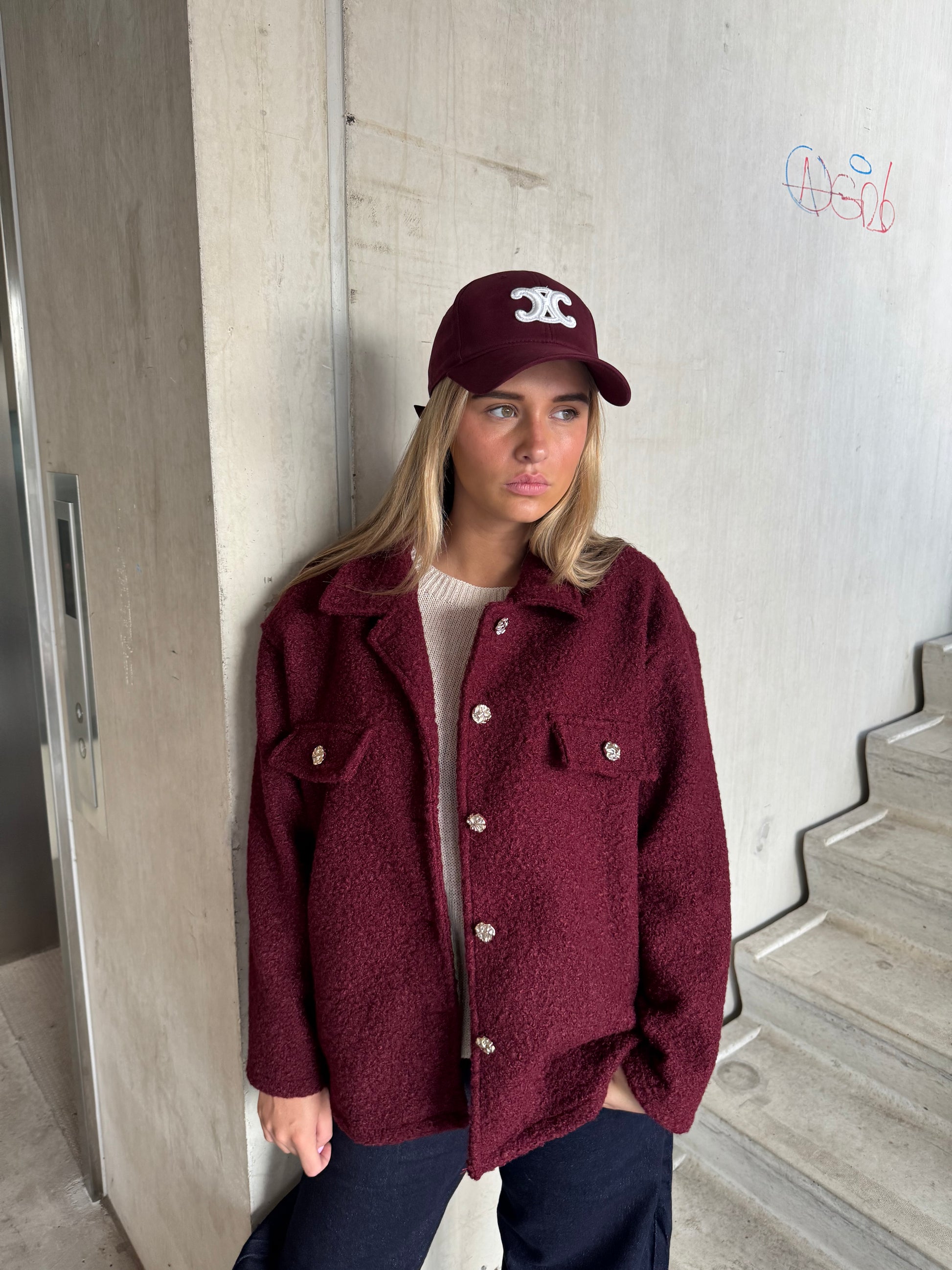 Jas/  Vest Burgundy