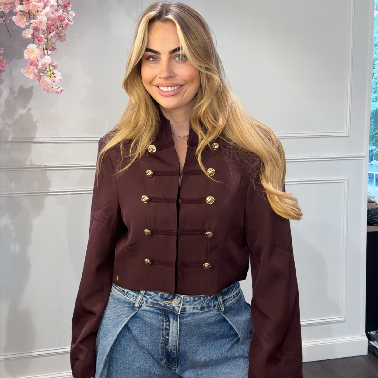 Jas Blazer Ambika Bordeaux Kapitein