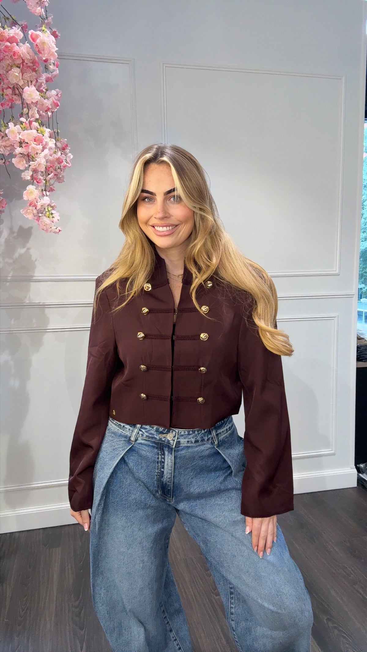 Jas Blazer Ambika Bordeaux Kapitein
