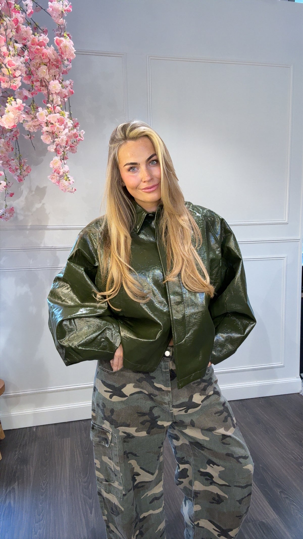 Jas Laklook Groen  Ambika