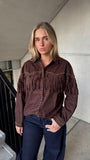 Blouse Texas Suédine Bruin