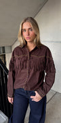 Blouse Texas Suédine Bruin