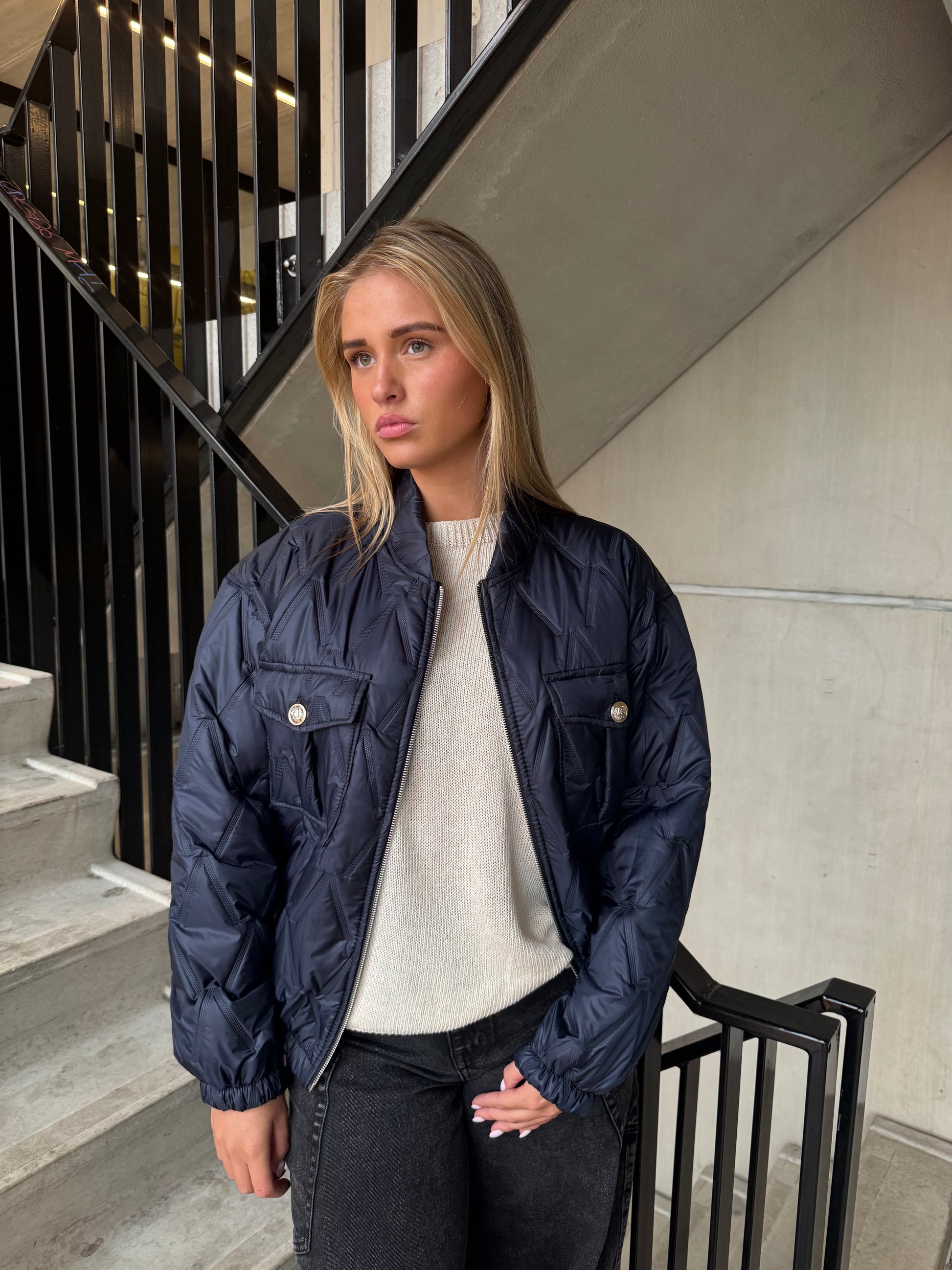 Bomber Jasje Lexi Donker Blauw