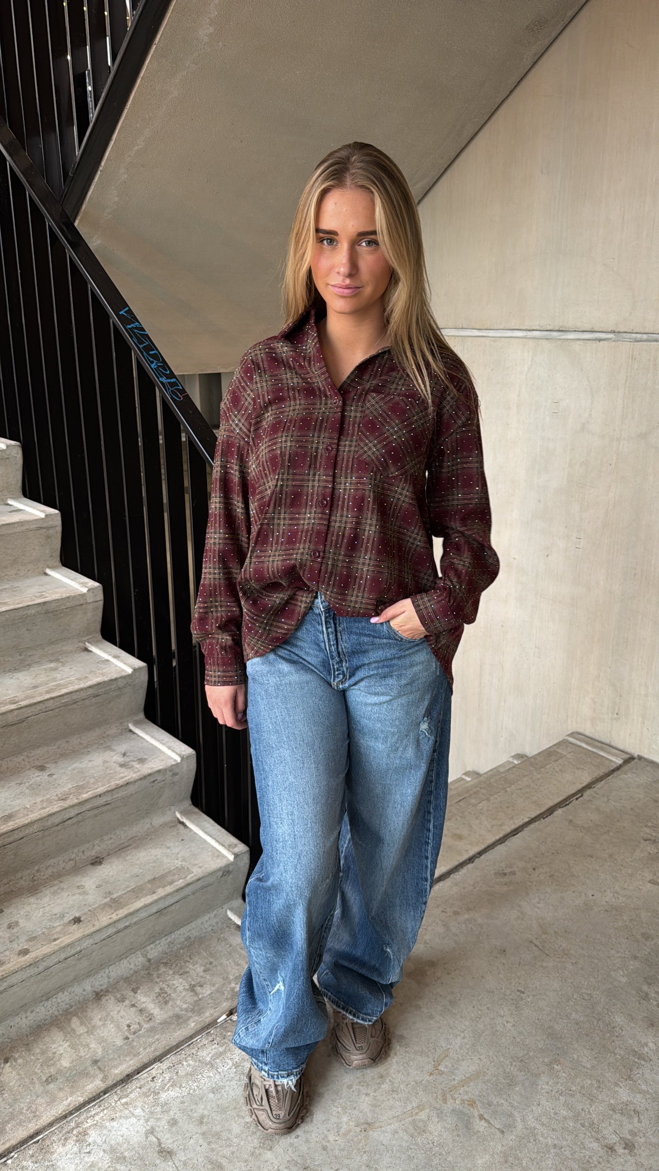 Blouse Sparkle  Bordeaux