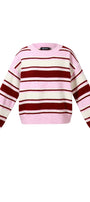 Polyester fiber (polyester) Knit sweaters Stripes Casual Fall/Winter  Clothes