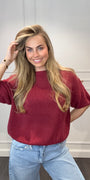 Mandy Jane Top Bordeaux