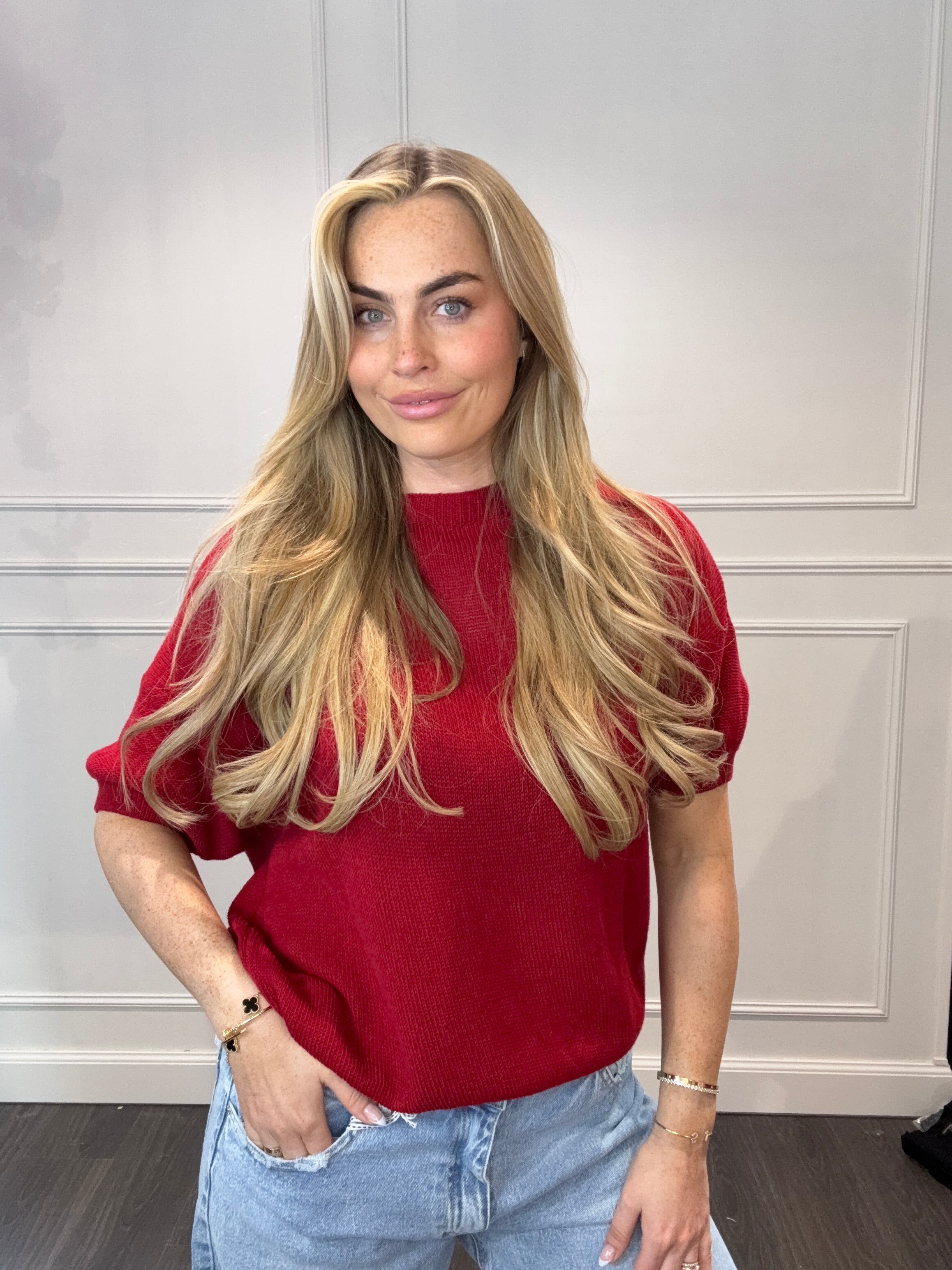 Mandy Jane Top Wijn Rood