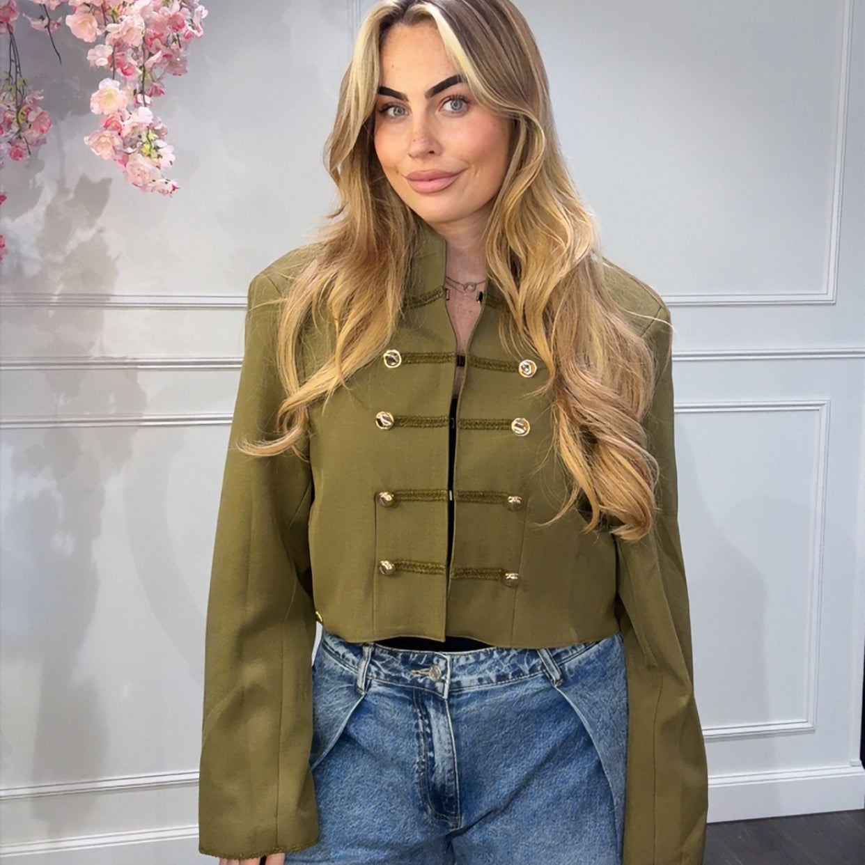 Jas Blazer Ambika Army Groen Kapitein