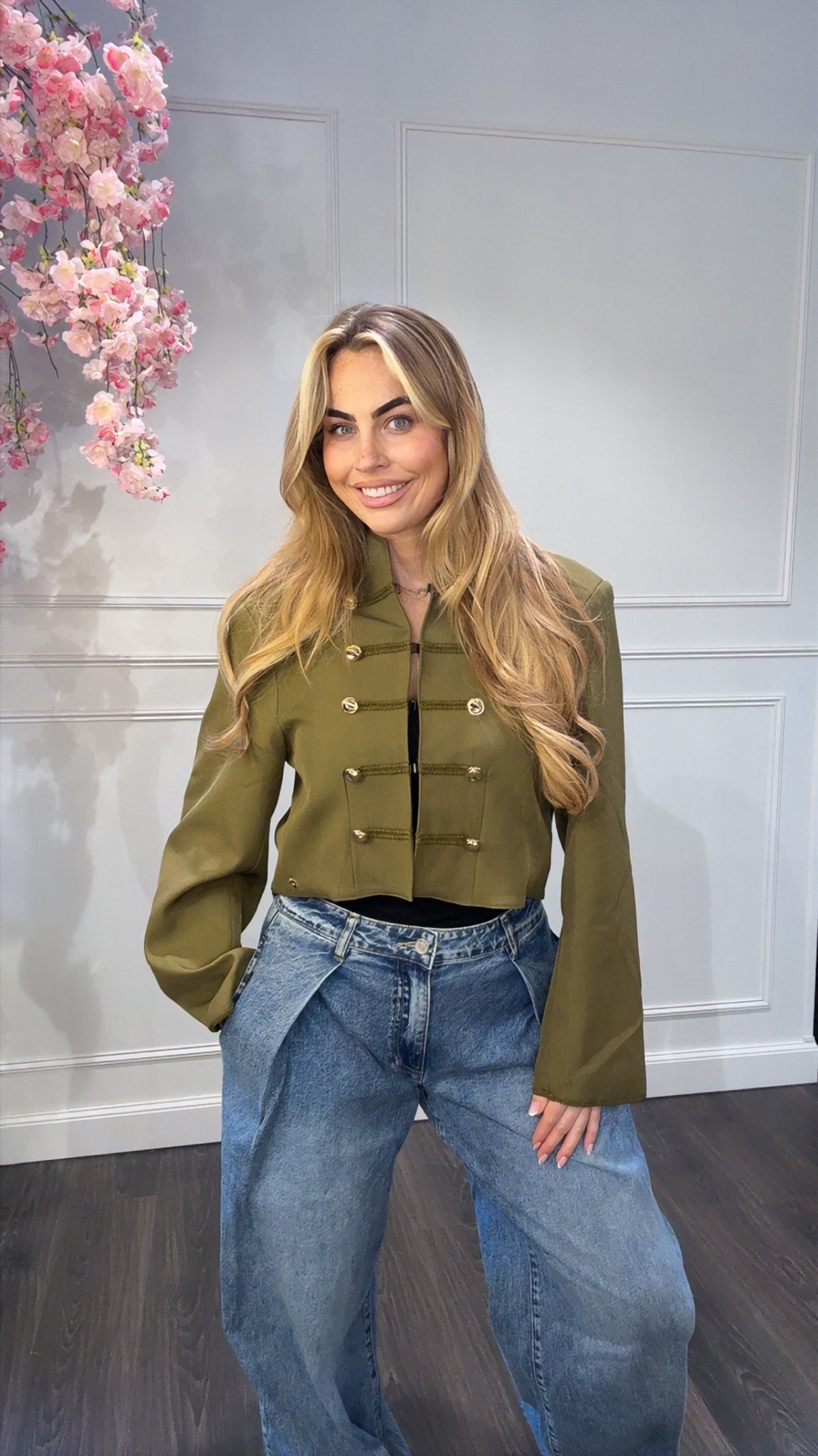 Jas Blazer Ambika Army Groen Kapitein