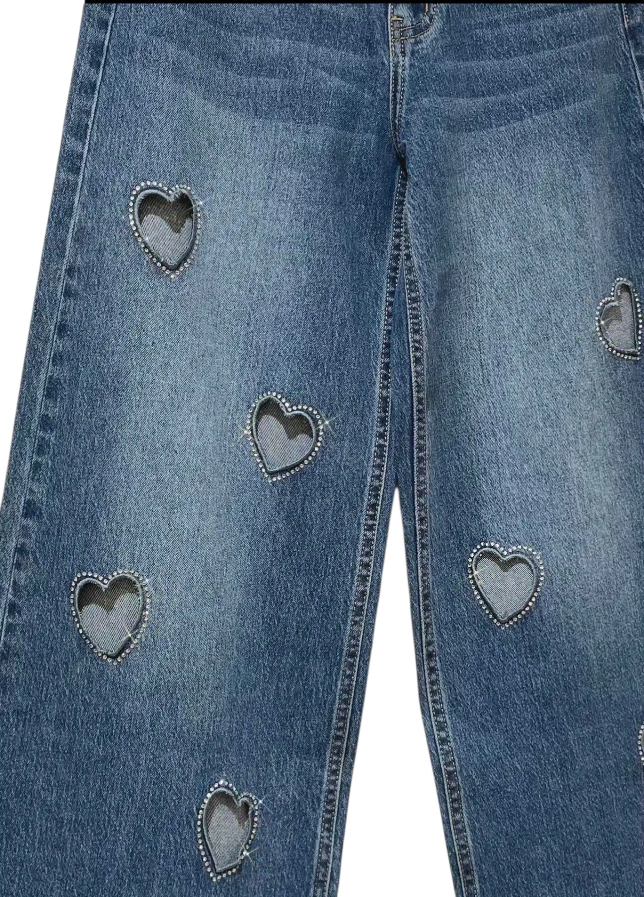 Queen Hearts Jeans Bleu Hearts