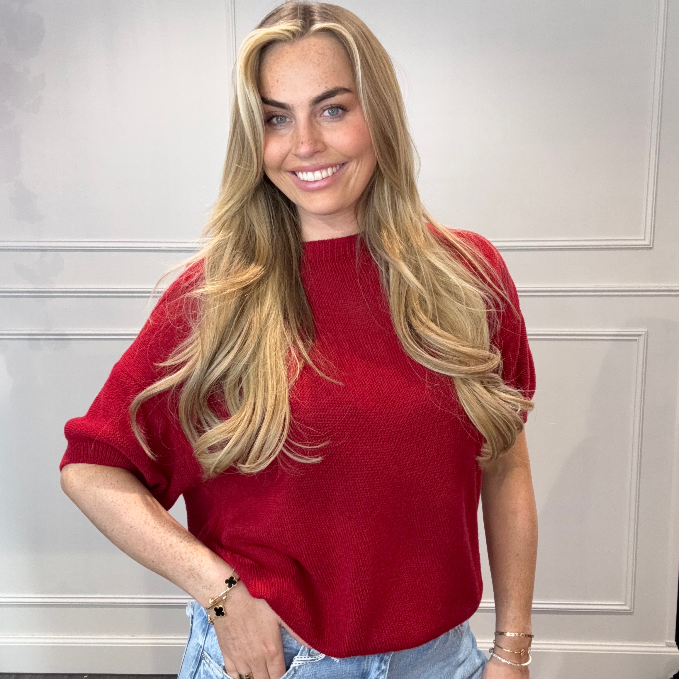 Mandy Jane Top Wijn Rood