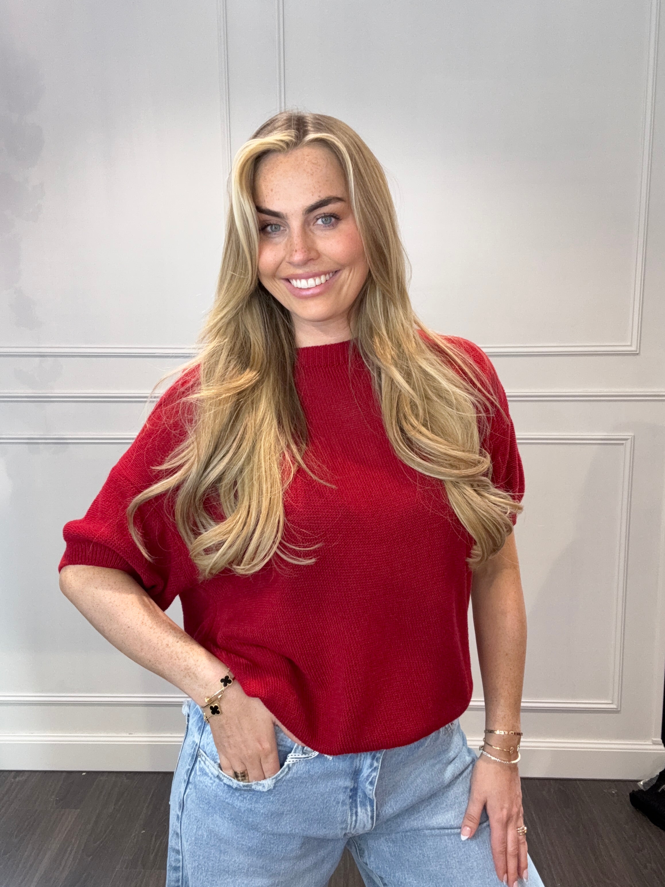 Mandy Jane Top Wijn Rood