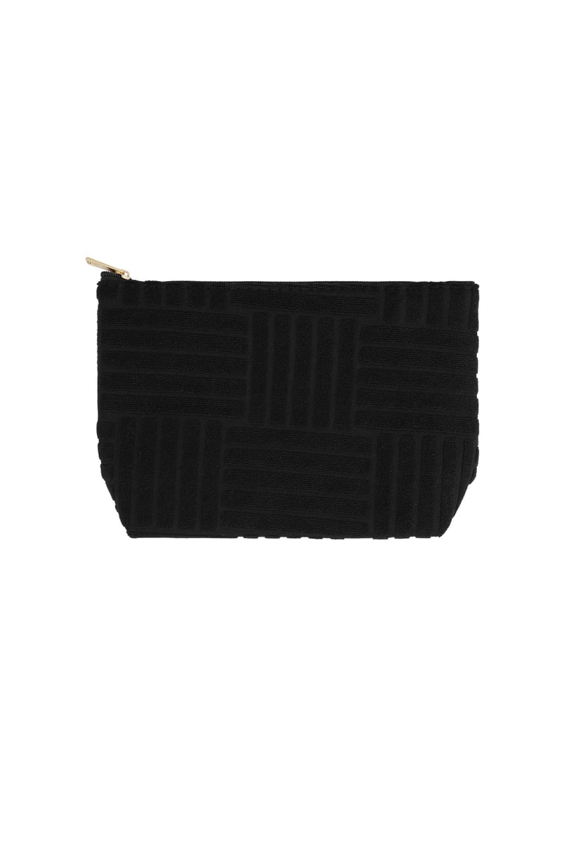 Lightweight Jacquard Travel Makeup Bag