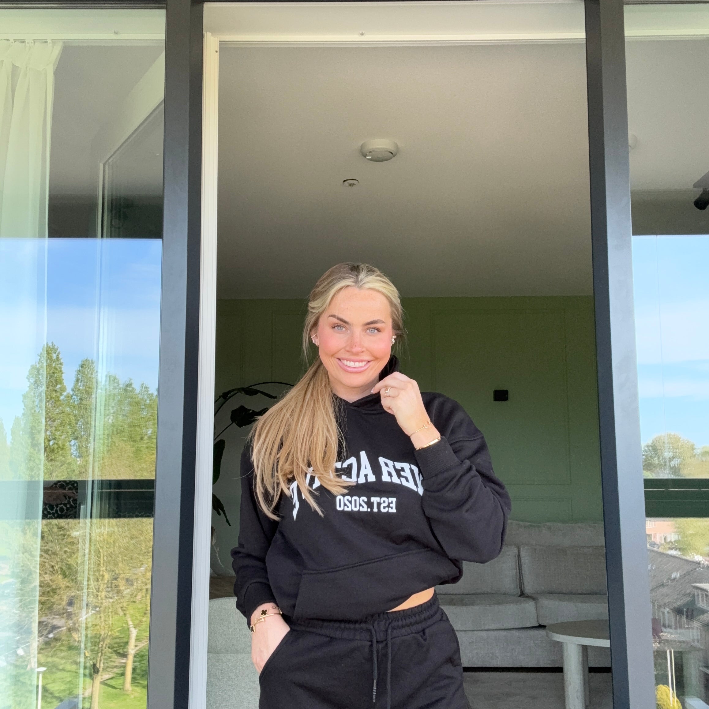 2 Delige Set Comfy Shorts Zwart
