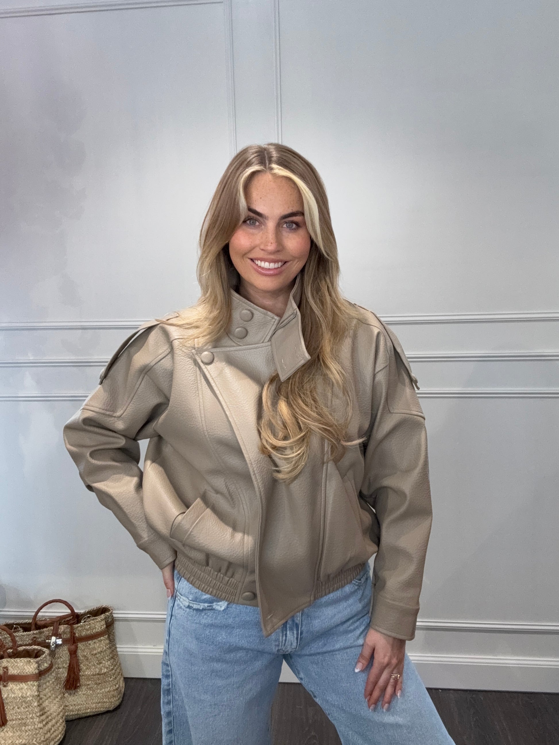Jasje Ambika Vegan Leer Taupe