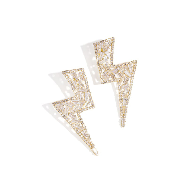 Copper Stud Earrings Geometric Elegant Christmas Luxurious Series Women's jewelry